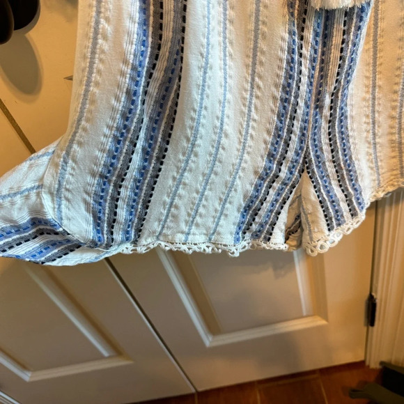 Versona Blue White Romper Sz M - Picture 4 of 13